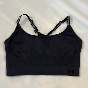 Black UNDER ARMOUR Athletic Sports Bra